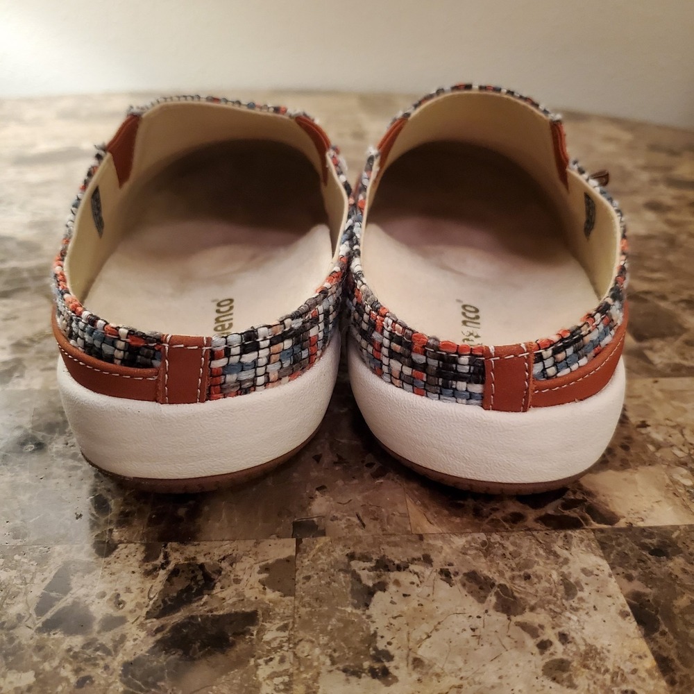Spenco sz 7.5B Nubuck Leather Orthotic Slip On Siesta Mules Comfort Casual - Picture 8 of 15